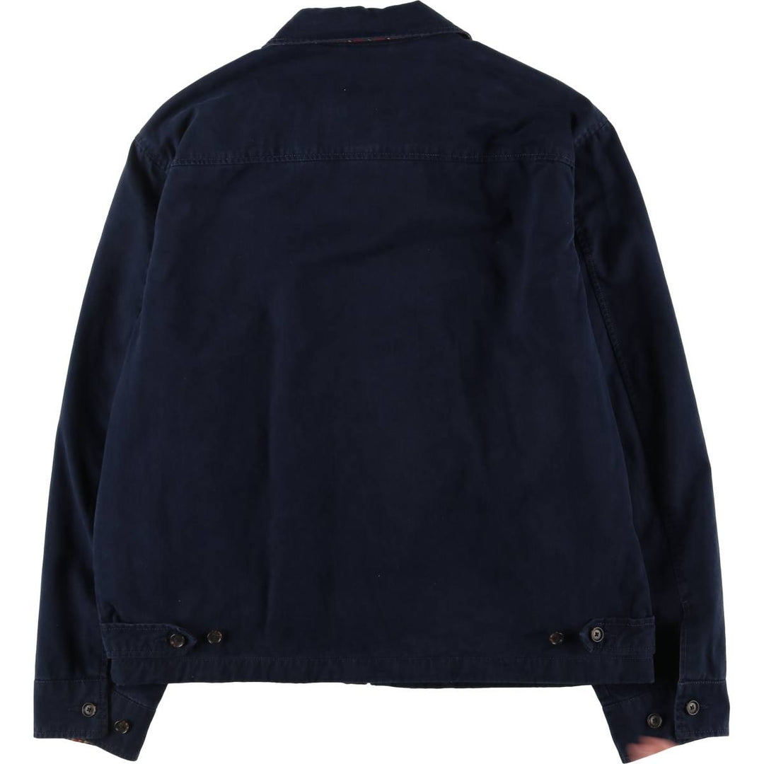 Ralph Lauren POLO RALPH LAUREN Swing Top Sports Jacket Men's L size cotton navy blue type Vintage Second Hand