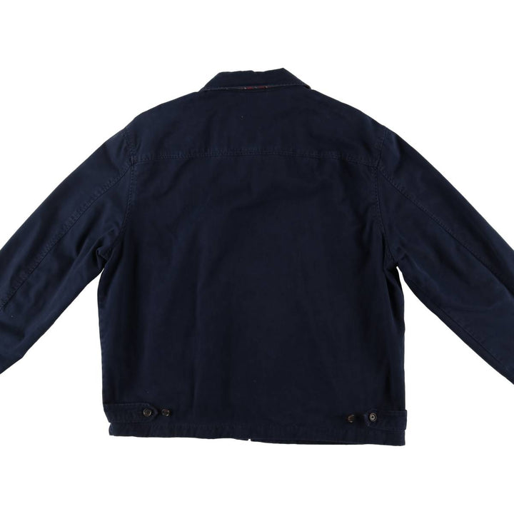 Ralph Lauren POLO RALPH LAUREN Swing Top Sports Jacket Men's L size cotton navy blue type Vintage Second Hand