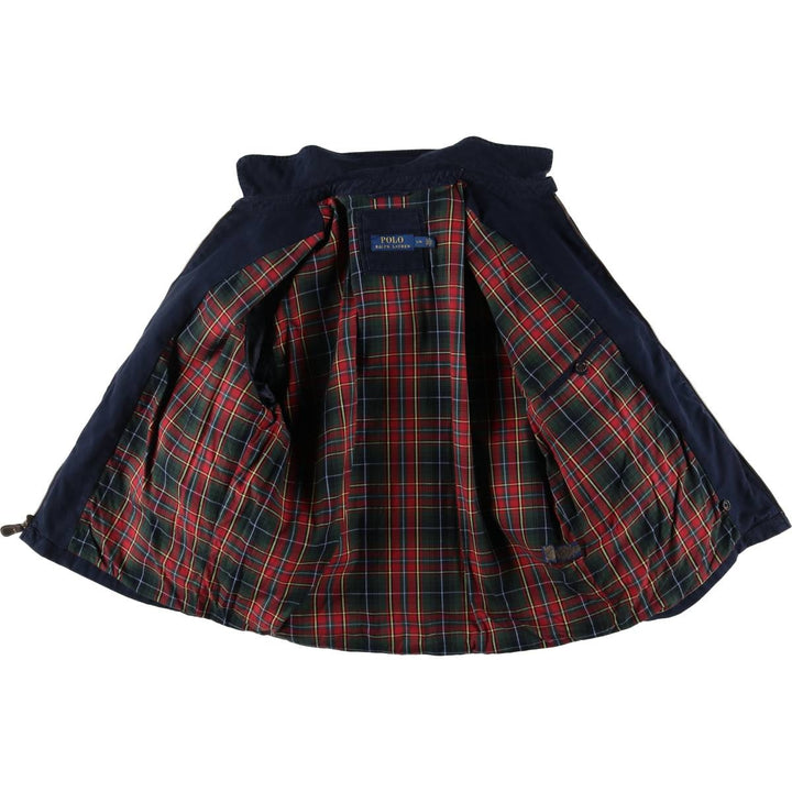 Ralph Lauren POLO RALPH LAUREN Swing Top Sports Jacket Men's L size cotton navy blue type Vintage Second Hand