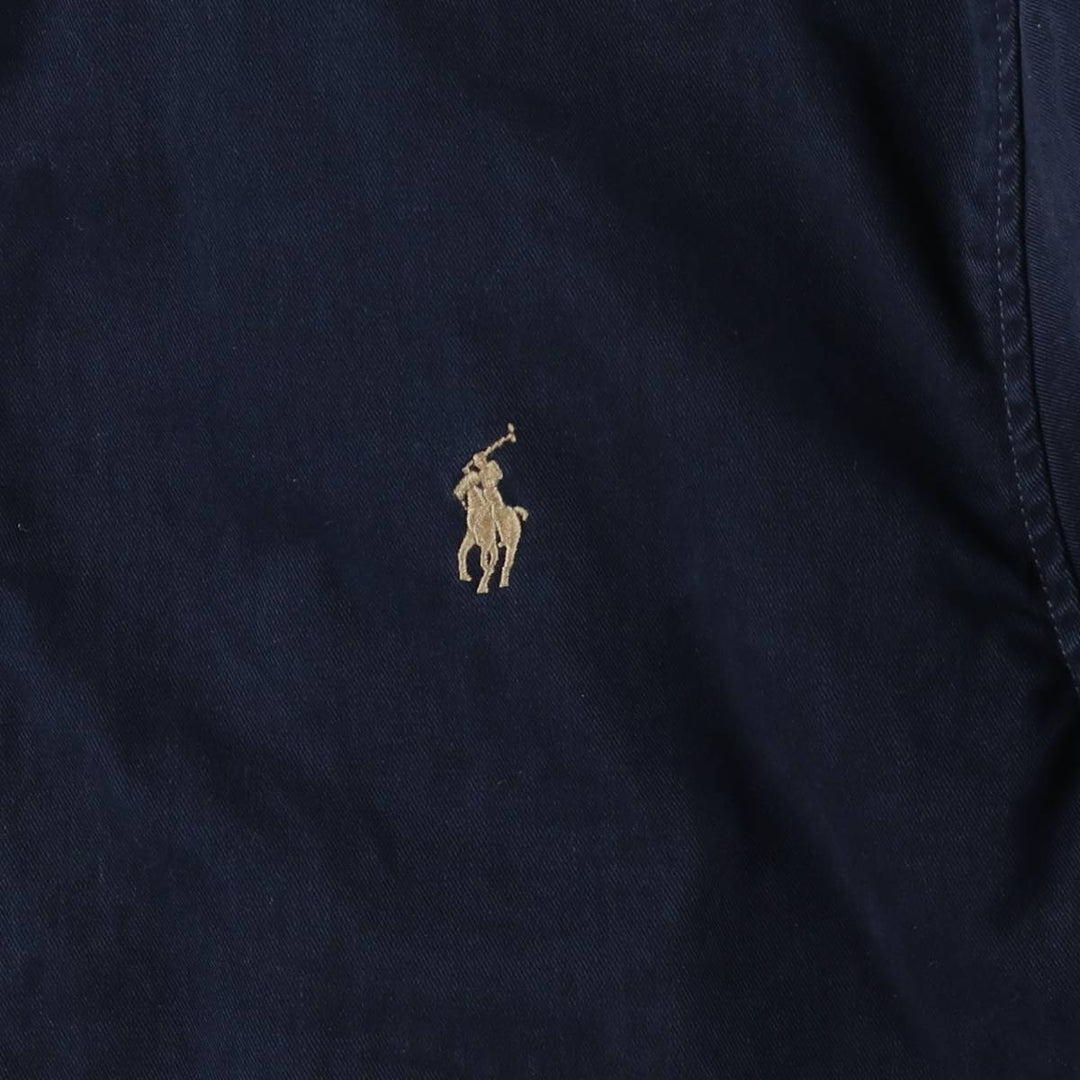 Ralph Lauren POLO RALPH LAUREN Swing Top Sports Jacket Men's L size cotton navy blue type Vintage Second Hand