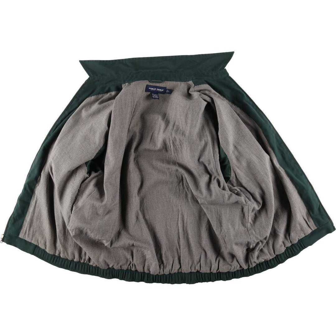 90'S Ralph Lauren POLO GOLF Swing Top Sports Jacket Men's Size L polyester Green type dark green Vintage Second Hand