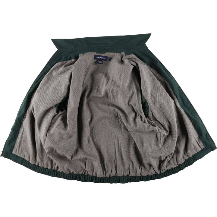 90'S Ralph Lauren POLO GOLF Swing Top Sports Jacket Men's Size L polyester Green type dark green Vintage Second Hand