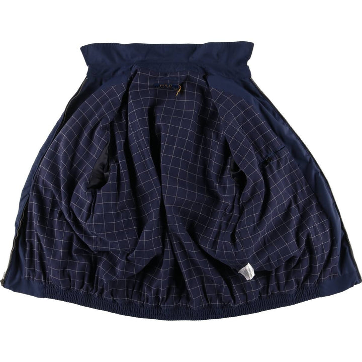 Ralph Lauren POLO RALPH LAUREN Swing Top Sports Jacket Men's M polyester navy blue type Vintage Second Hand