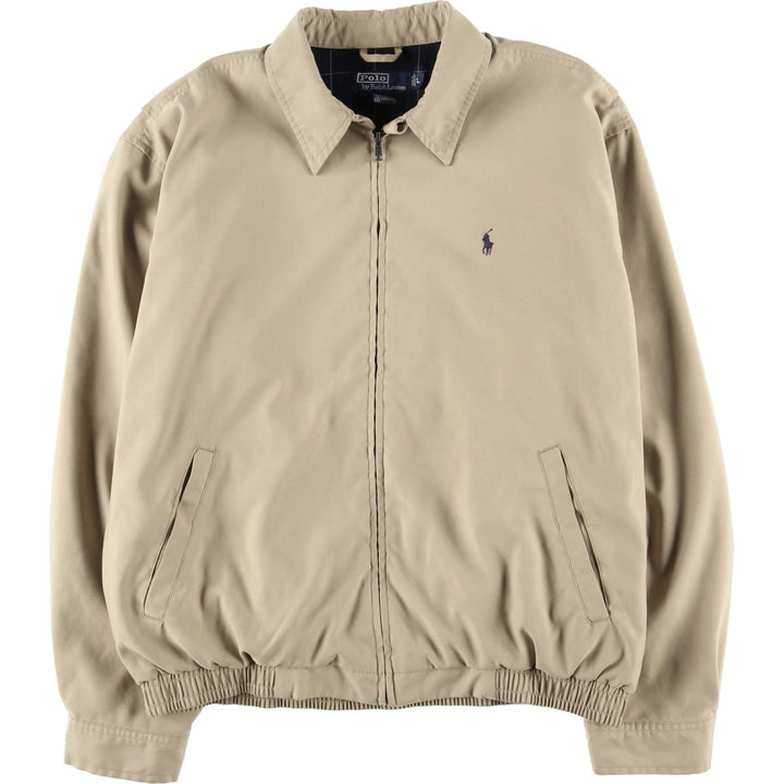 Ralph Lauren POLO by Ralph Lauren Swing Top Sports Jacket Men's L size polyester Beige type Vintage Second Hand