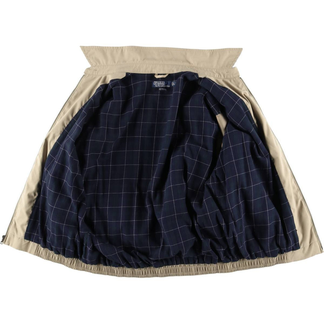 Ralph Lauren POLO by Ralph Lauren Swing Top Sports Jacket Men's L size polyester Beige type Vintage Second Hand