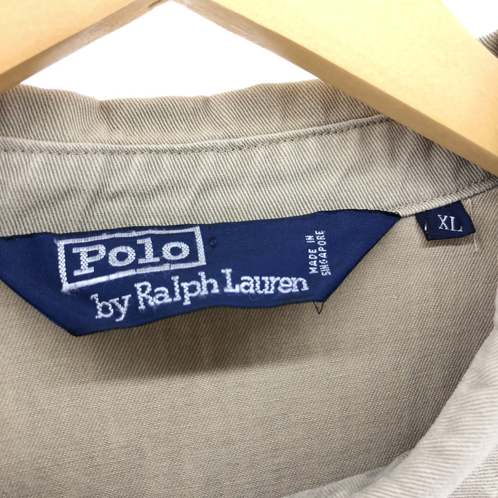 Ralph Lauren POLO by Ralph Lauren Swing Top Sports Jacket Men's XL cotton Beige type Vintage Second Hand