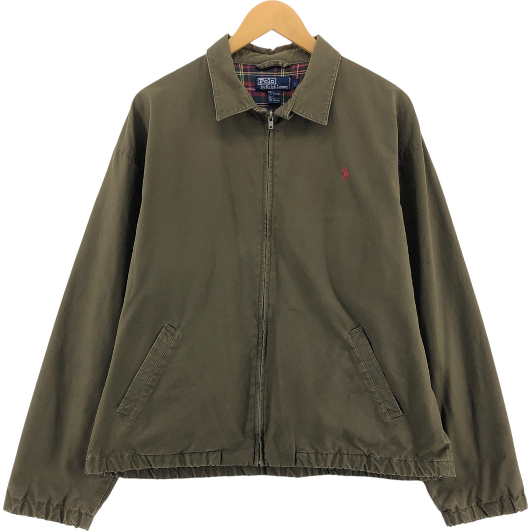 Ralph Lauren POLO by Ralph Lauren Swing Top Sports Jacket Men's L size cotton brown type Vintage Second Hand