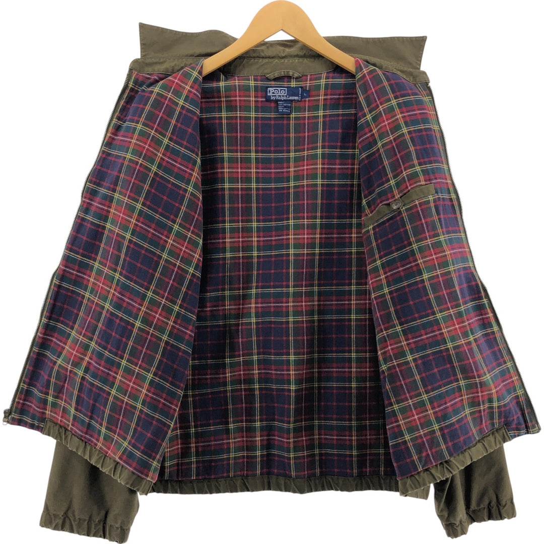 Ralph Lauren POLO by Ralph Lauren Swing Top Sports Jacket Men's L size cotton brown type Vintage Second Hand