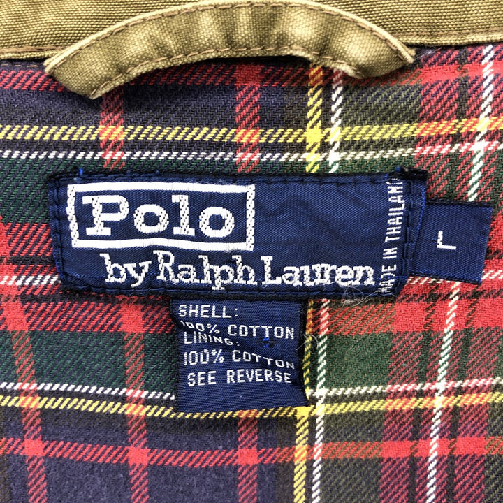 Ralph Lauren POLO by Ralph Lauren Swing Top Sports Jacket Men's L size cotton brown type Vintage Second Hand