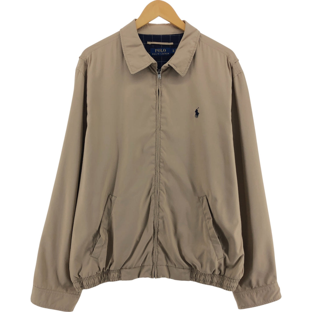Ralph Lauren POLO RALPH LAUREN Swing Top Sports Jacket Men's XL polyester Beige type Vintage Second Hand