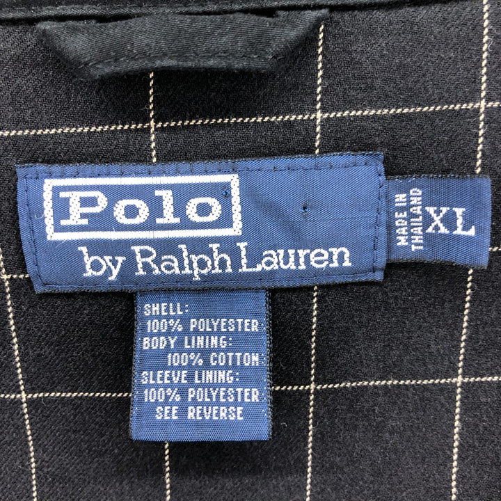 Ralph Lauren POLO by Ralph Lauren Swing Top Sports Jacket Men's XL polyester black type Vintage Second Hand