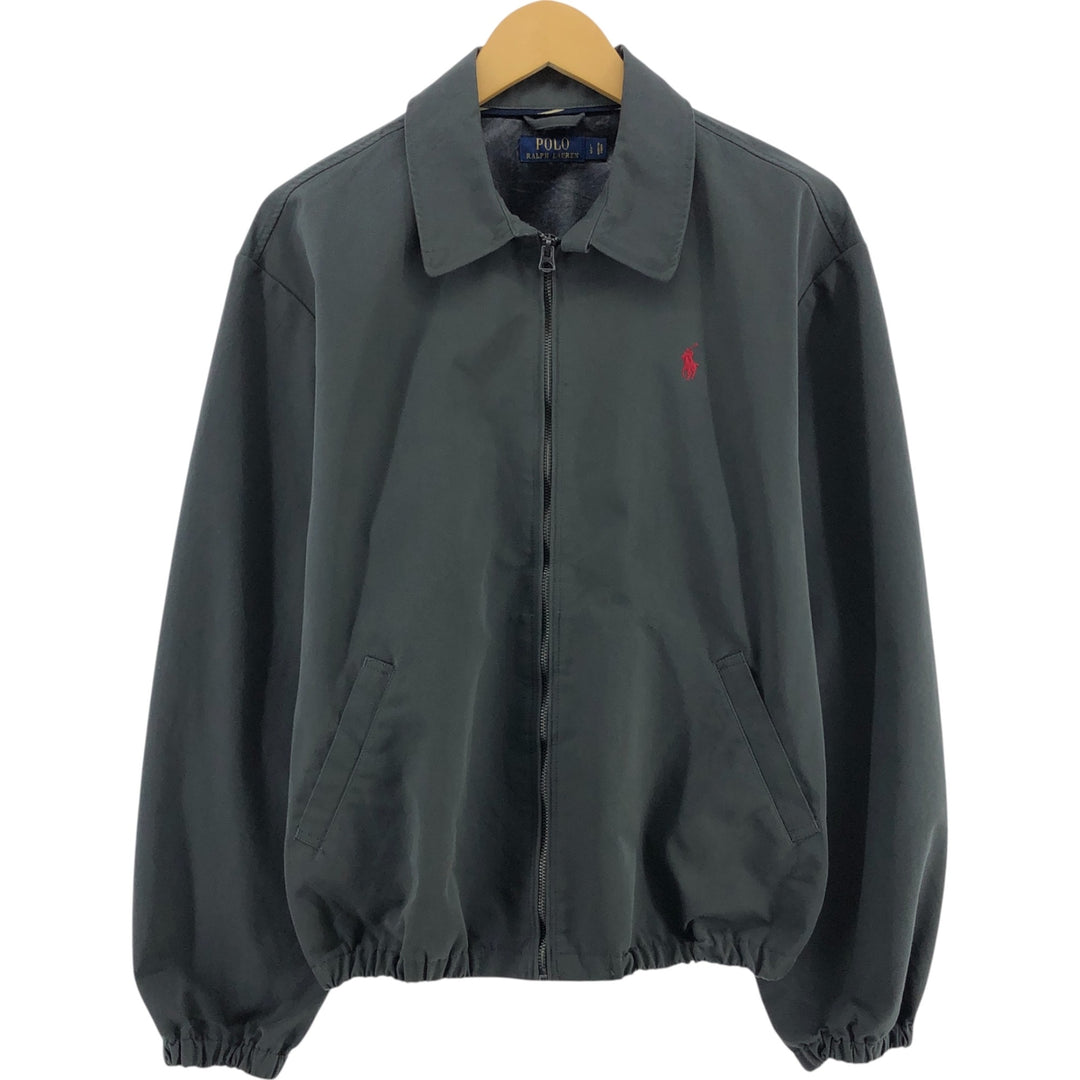 Ralph Lauren POLO RALPH LAUREN Swing Top Sports Jacket Men's L size cotton gray type Vintage Second Hand