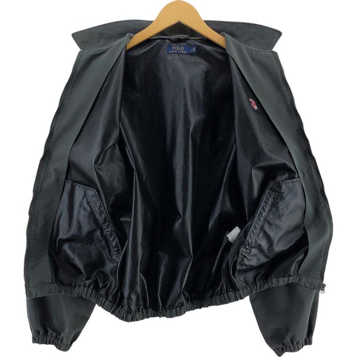 Ralph Lauren POLO RALPH LAUREN Swing Top Sports Jacket Men's L size cotton gray type Vintage Second Hand