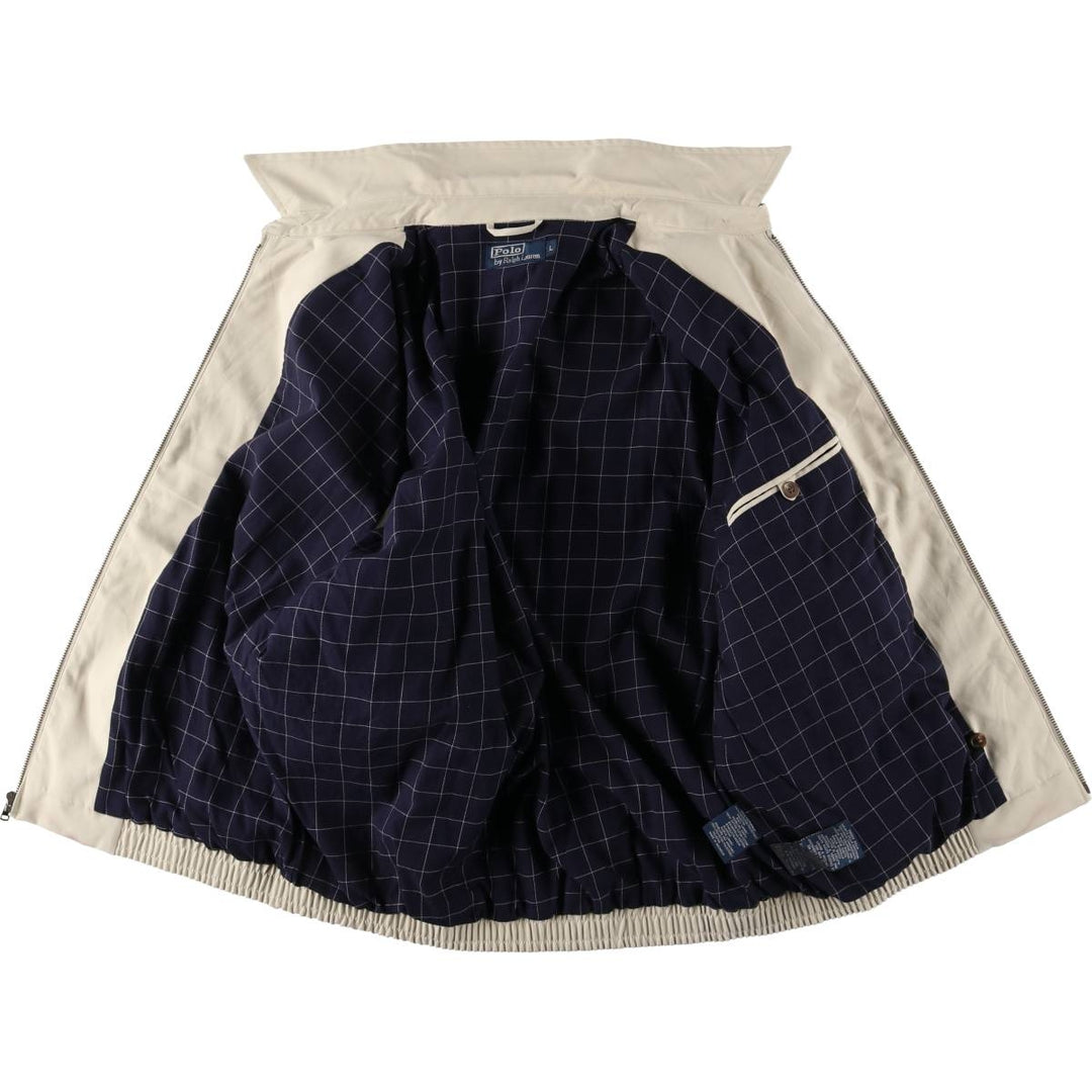 Ralph Lauren POLO by Ralph Lauren Swing Top Sports Jacket Men's L size polyester Beige type Vintage Second Hand