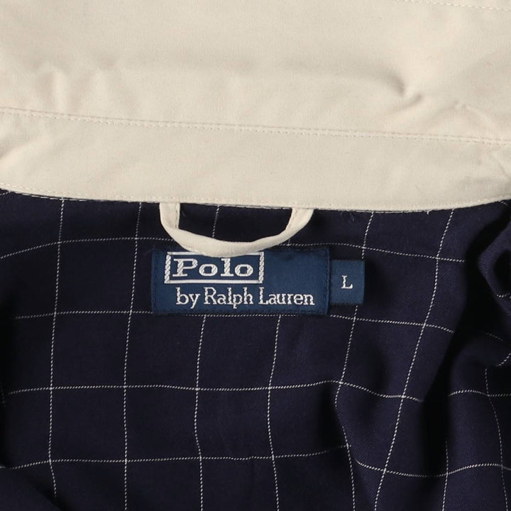 Ralph Lauren POLO by Ralph Lauren Swing Top Sports Jacket Men's L size polyester Beige type Vintage Second Hand