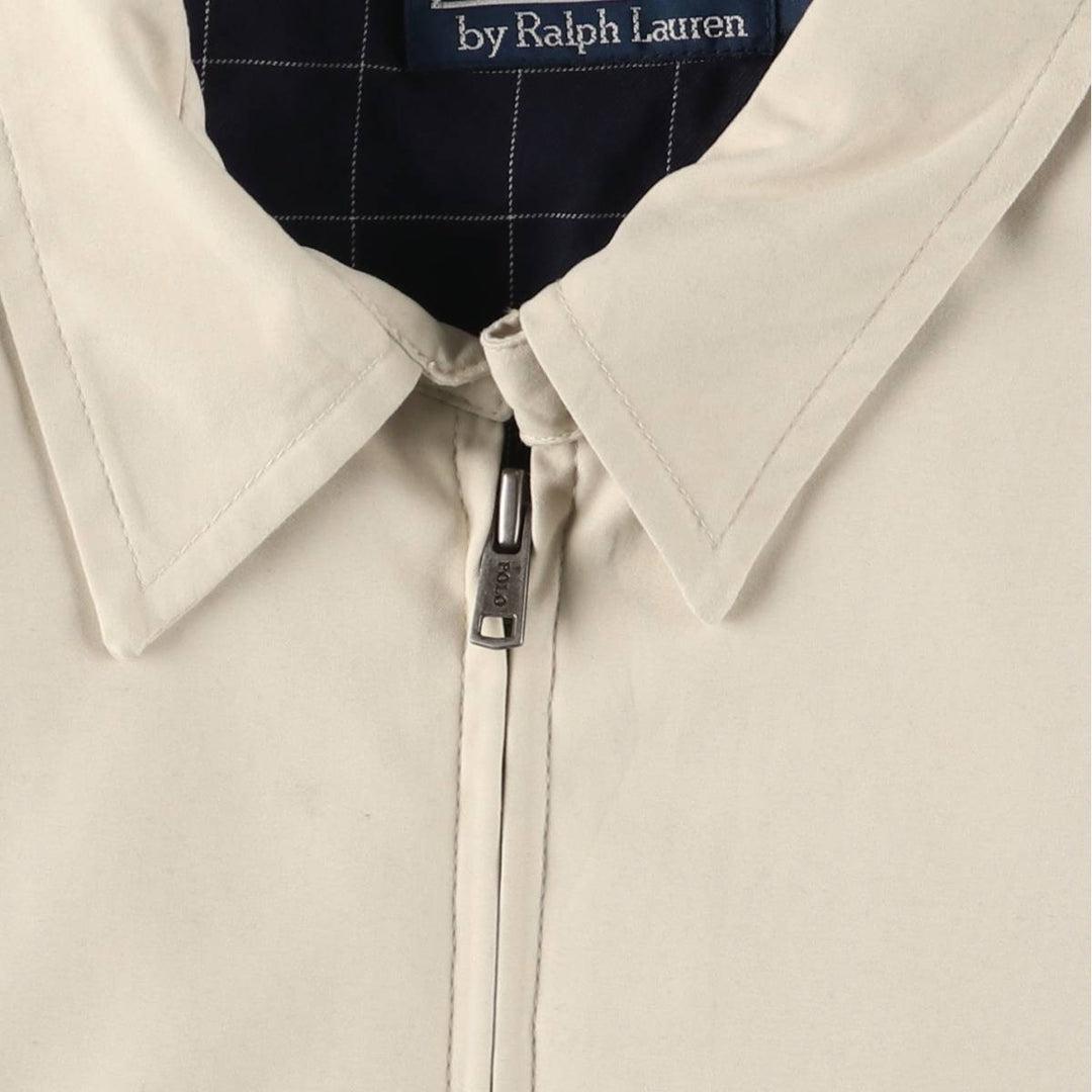 Ralph Lauren POLO by Ralph Lauren Swing Top Sports Jacket Men's L size polyester Beige type Vintage Second Hand