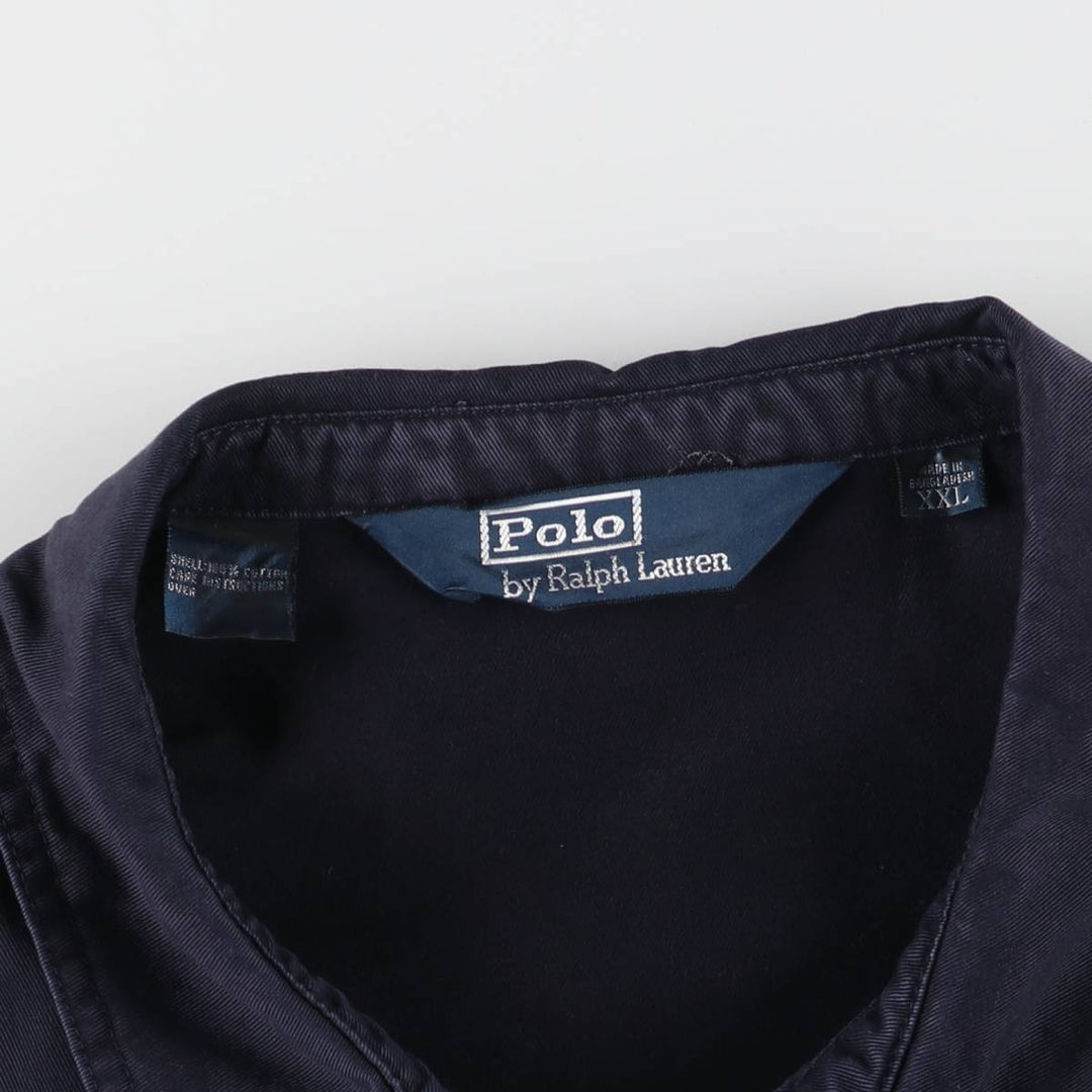 Ralph Lauren POLO by Ralph Lauren Swing Top Sports Jacket Men's XXL cotton navy blue type Vintage Second Hand