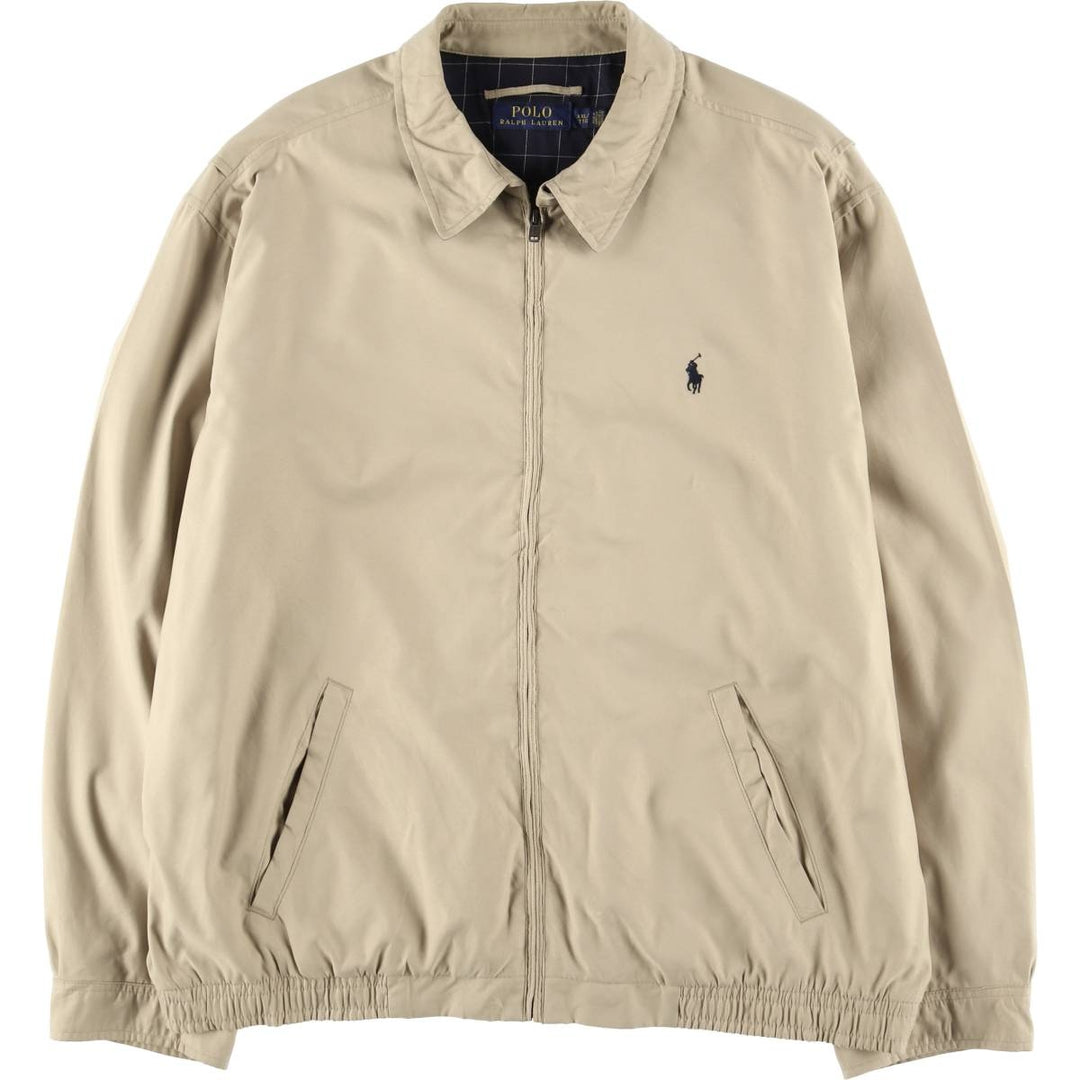 Ralph Lauren POLO RALPH LAUREN Swing Top Sports Jacket Men's XXL polyester Beige type Vintage Second Hand