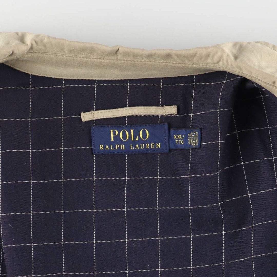Ralph Lauren POLO RALPH LAUREN Swing Top Sports Jacket Men's XXL polyester Beige type Vintage Second Hand