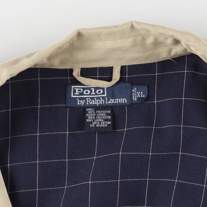 Ralph Lauren POLO by Ralph Lauren Swing Top Sports Jacket Men's XL polyester Beige type Vintage Second Hand