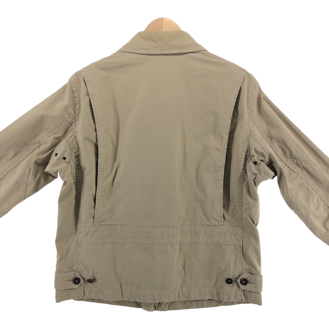 POLO by Ralph Lauren Swing Top Sports Jacket Men's M Check Pattern Liner Double cotton Beige type Vintage Second Hand