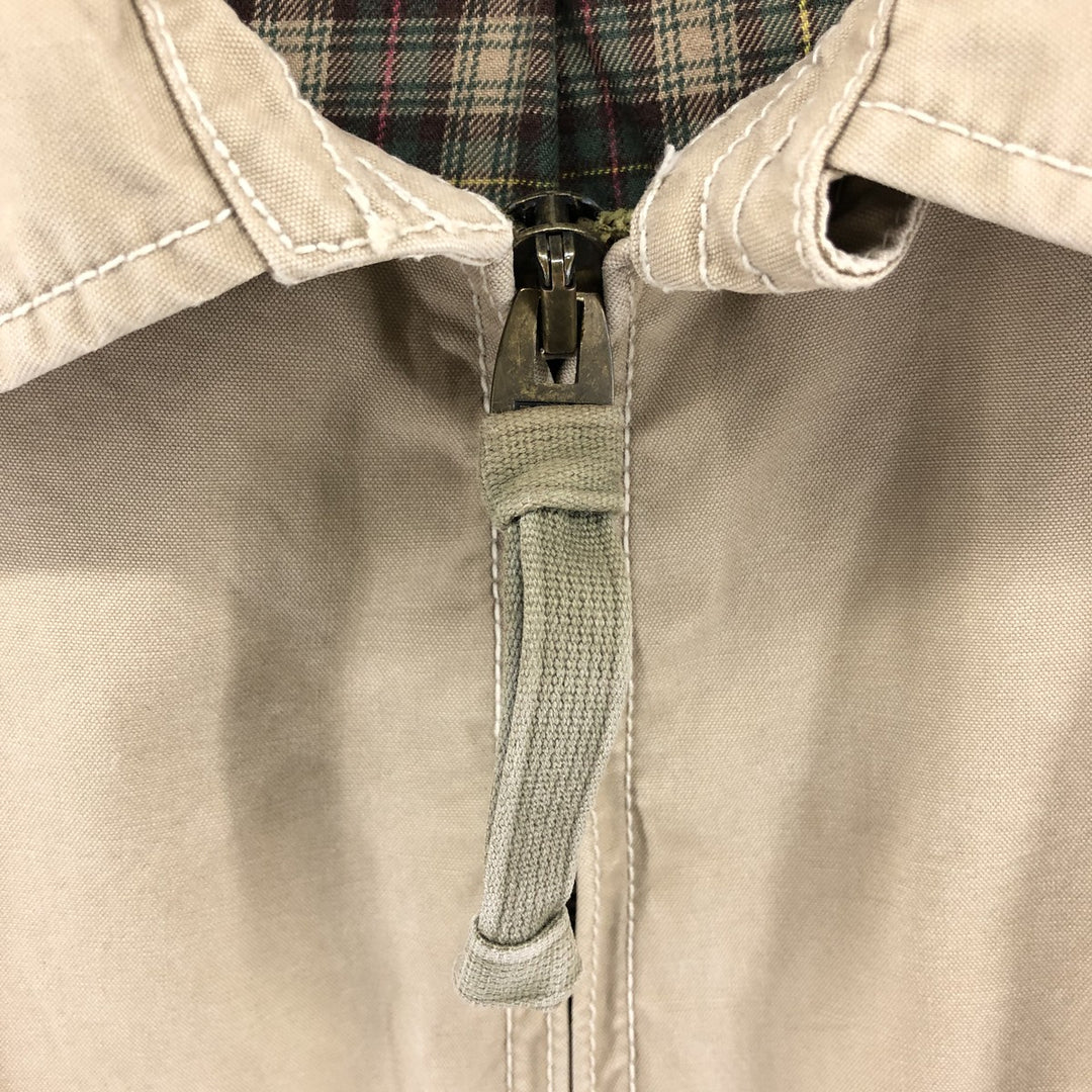 POLO by Ralph Lauren Swing Top Sports Jacket Men's M Check Pattern Liner Double cotton Beige type Vintage Second Hand