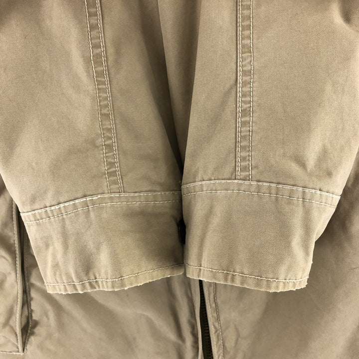 POLO by Ralph Lauren Swing Top Sports Jacket Men's M Check Pattern Liner Double cotton Beige type Vintage Second Hand