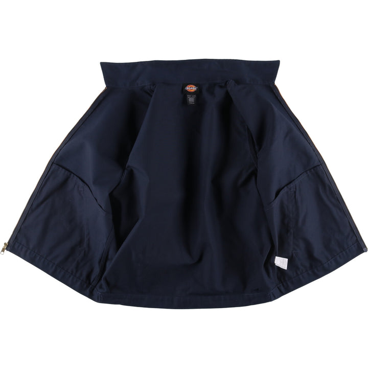 Dickies Dog Pattern Back Print Work Jacket Men's Size L polyester navy blue type Vintage Second Hand