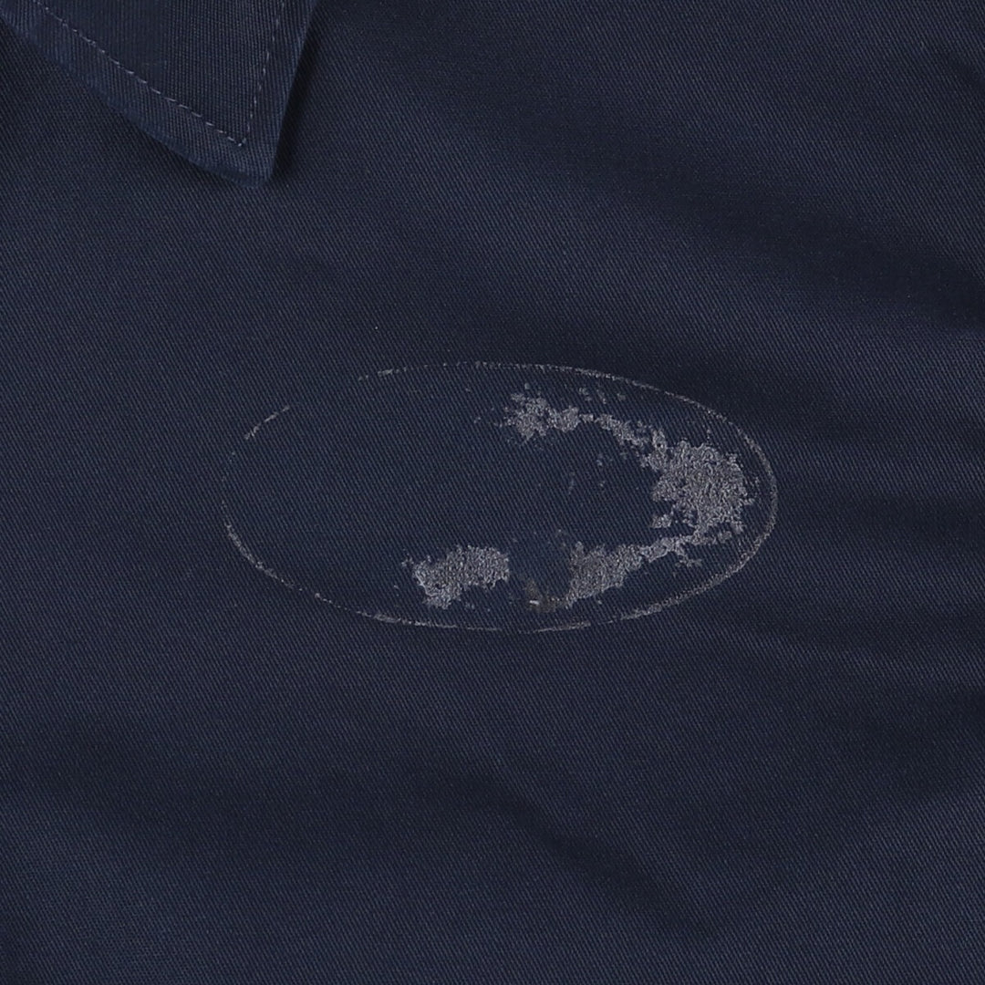 Dickies Dog Pattern Back Print Work Jacket Men's Size L polyester navy blue type Vintage Second Hand