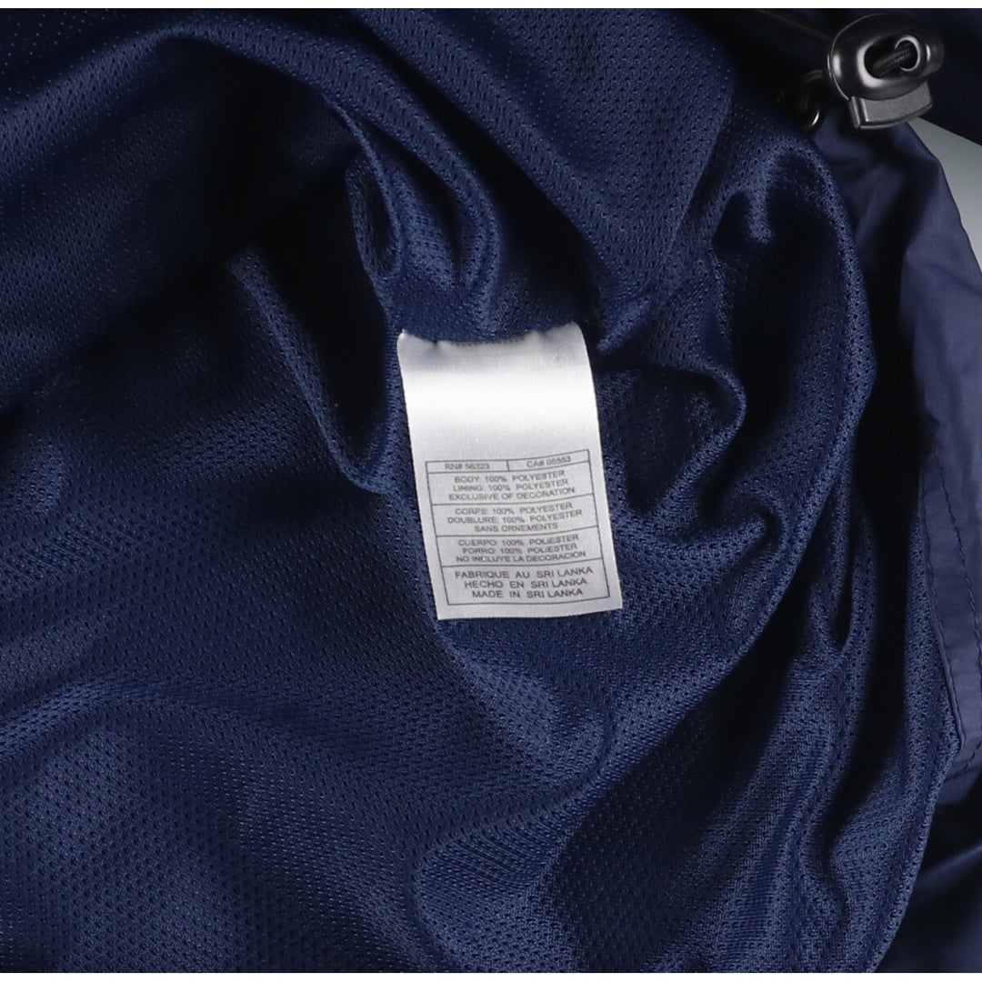 00'S Nike NIKE TEAM College V-neck warm-up pullover, men's size L polyester navy blue type Vintage Second Hand