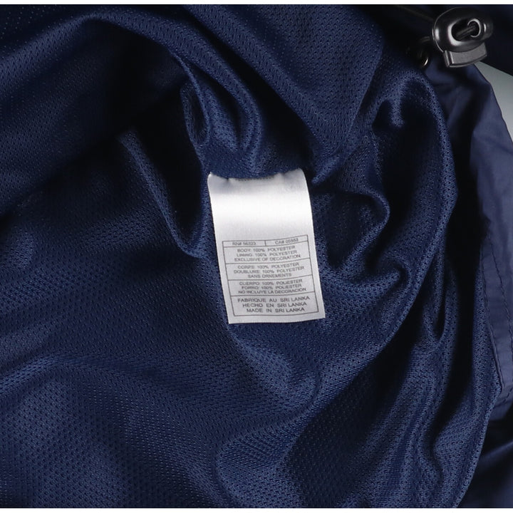00'S Nike NIKE TEAM College V-neck warm-up pullover, men's size L polyester navy blue type Vintage Second Hand
