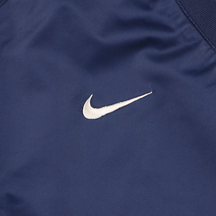 00'S Nike NIKE TEAM College V-neck warm-up pullover, men's size L polyester navy blue type Vintage Second Hand