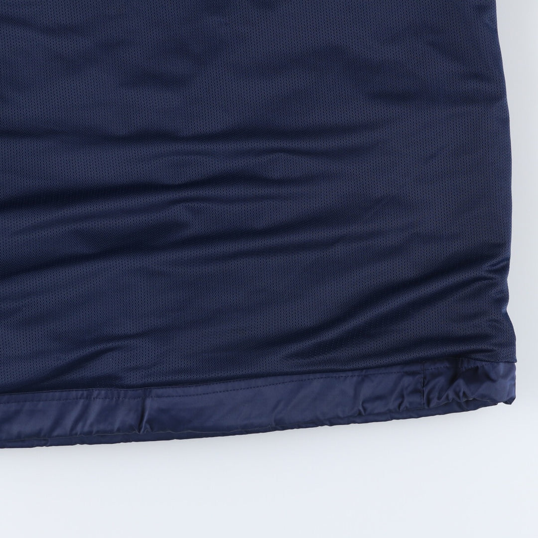 00'S Nike NIKE TEAM College V-neck warm-up pullover, men's size L polyester navy blue type Vintage Second Hand