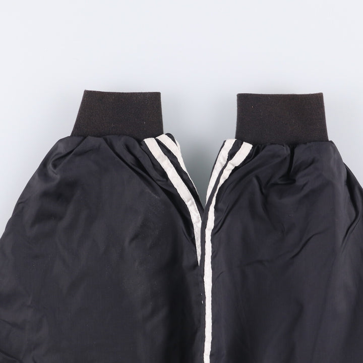 90'S Adidas Team V-neck nylon pullover, men's size M, vintage Nylon black type Vintage Second Hand