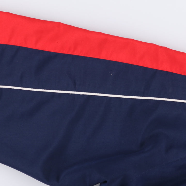 90'S UMBRO V-neck warm-up pullover, men's size M, vintage polyester navy blue type Vintage Second Hand