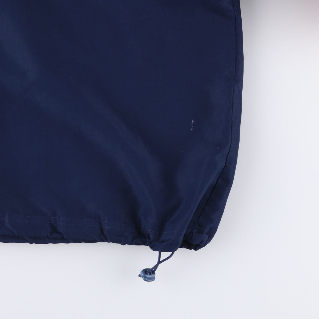 90'S UMBRO V-neck warm-up pullover, men's size M, vintage polyester navy blue type Vintage Second Hand