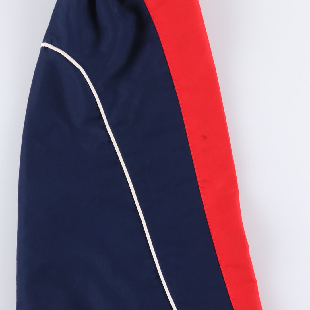 90'S UMBRO V-neck warm-up pullover, men's size M, vintage polyester navy blue type Vintage Second Hand