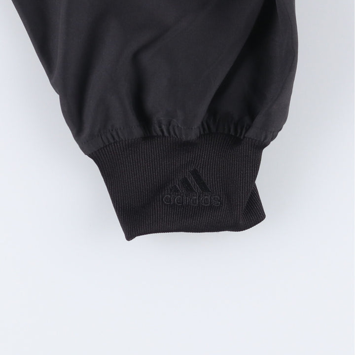 90'S Adidas Golf V-neck warm-up pullover, men's size L, vintage polyester black type Vintage Second Hand