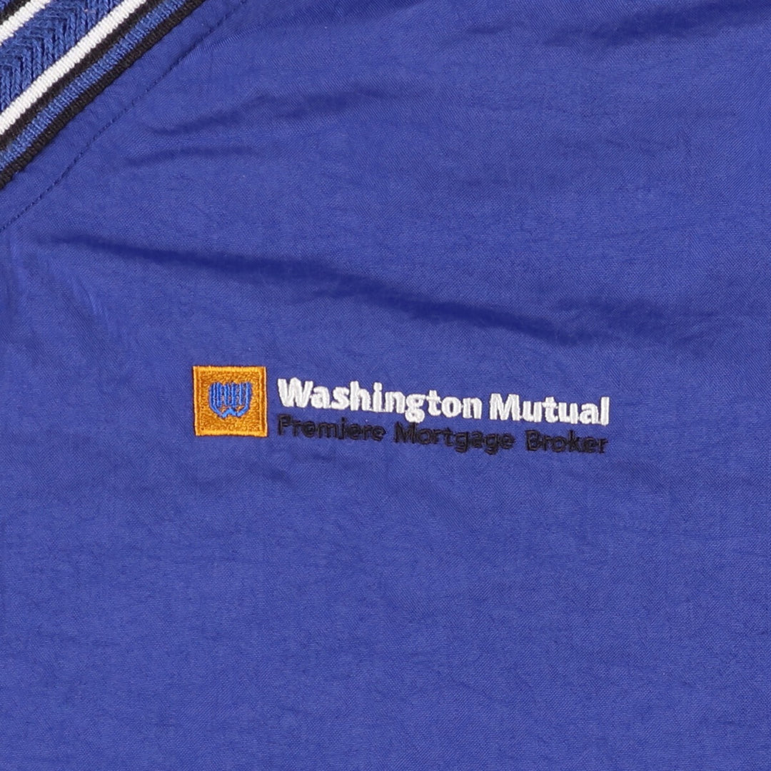 90'S Champion V-neck nylon pullover, men's size M, vintage Nylon blue type Vintage Second Hand