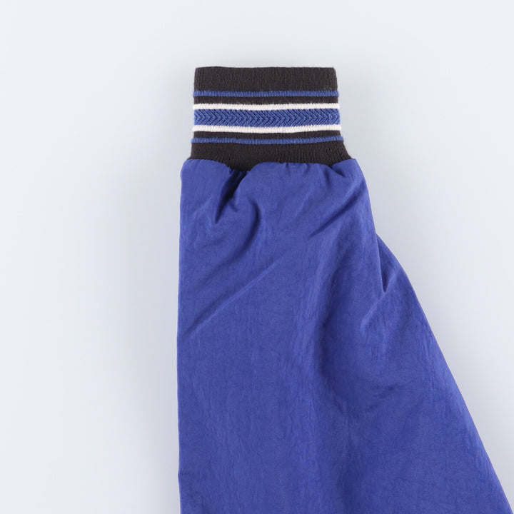 90'S Champion V-neck nylon pullover, men's size M, vintage Nylon blue type Vintage Second Hand
