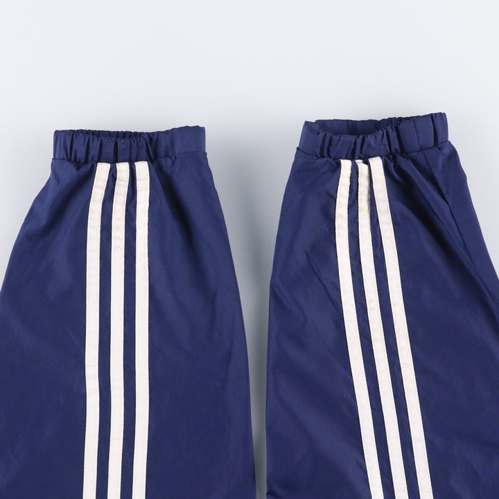 90'S Adidas Half Snap Warm-Up Pullover Men's Size L Vintage polyester navy blue type Vintage Second Hand
