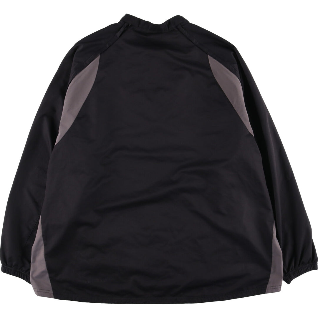Big size Harley-Davidson half-zip warm-up pullover, men's XXXL equivalent polyester black type Vintage Second Hand