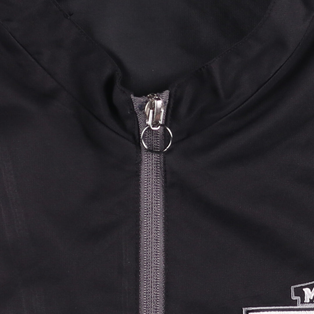 Big size Harley-Davidson half-zip warm-up pullover, men's XXXL equivalent polyester black type Vintage Second Hand