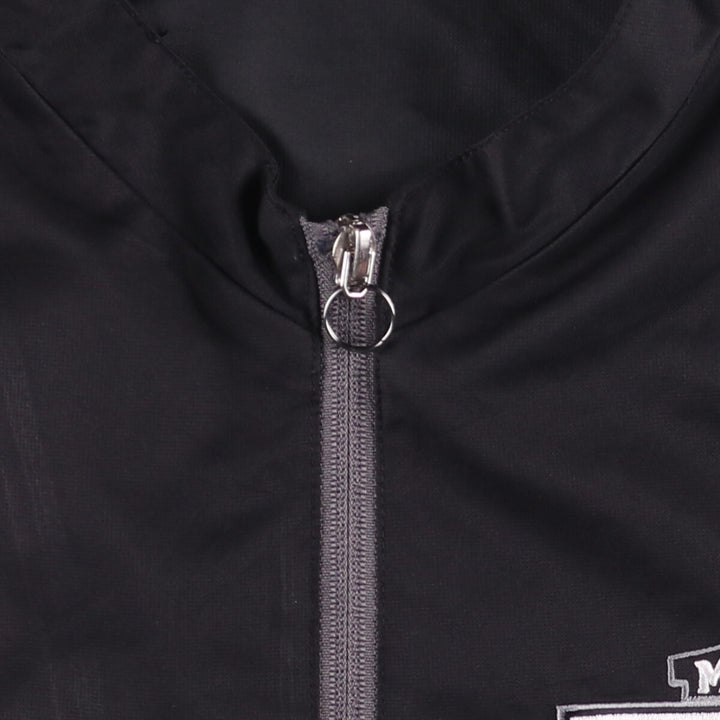 Big size Harley-Davidson half-zip warm-up pullover, men's XXXL equivalent polyester black type Vintage Second Hand