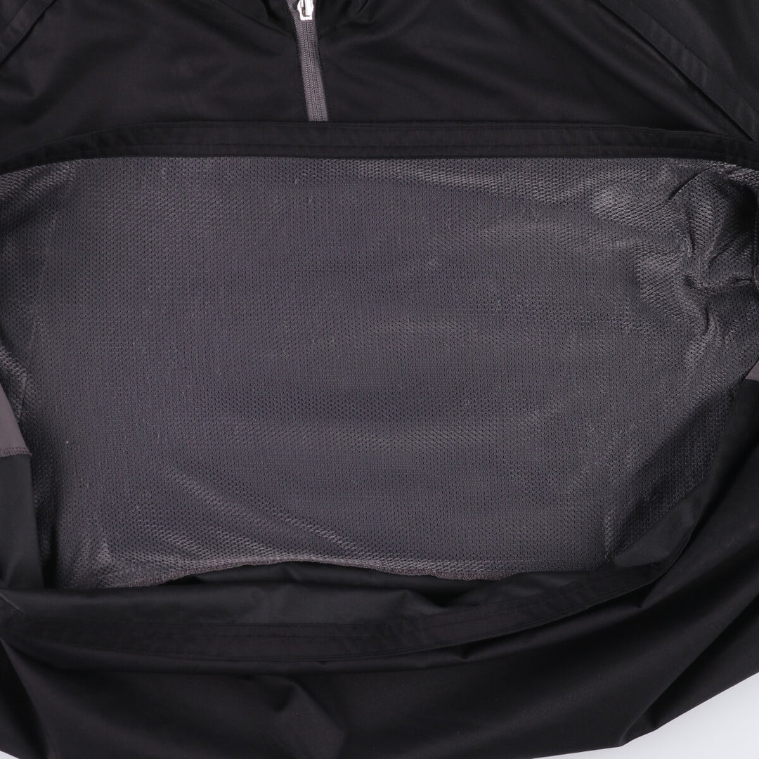 Big size Harley-Davidson half-zip warm-up pullover, men's XXXL equivalent polyester black type Vintage Second Hand