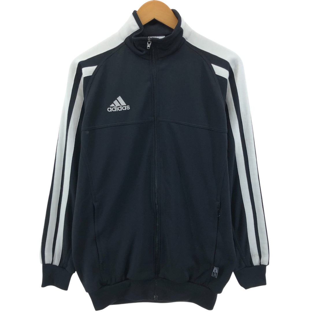 00'S adidas CLIMALITE jersey track jacket, men's XL size polyester black type Vintage Second Hand