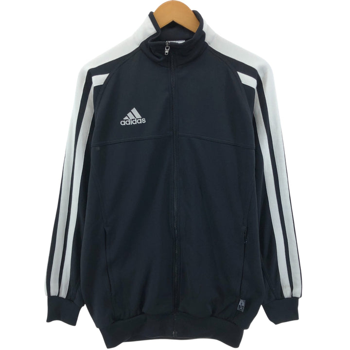 00'S adidas CLIMALITE jersey track jacket, men's XL size polyester black type Vintage Second Hand