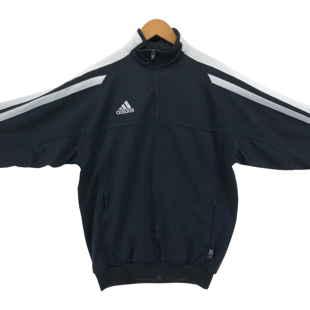 00'S adidas CLIMALITE jersey track jacket, men's XL size polyester black type Vintage Second Hand