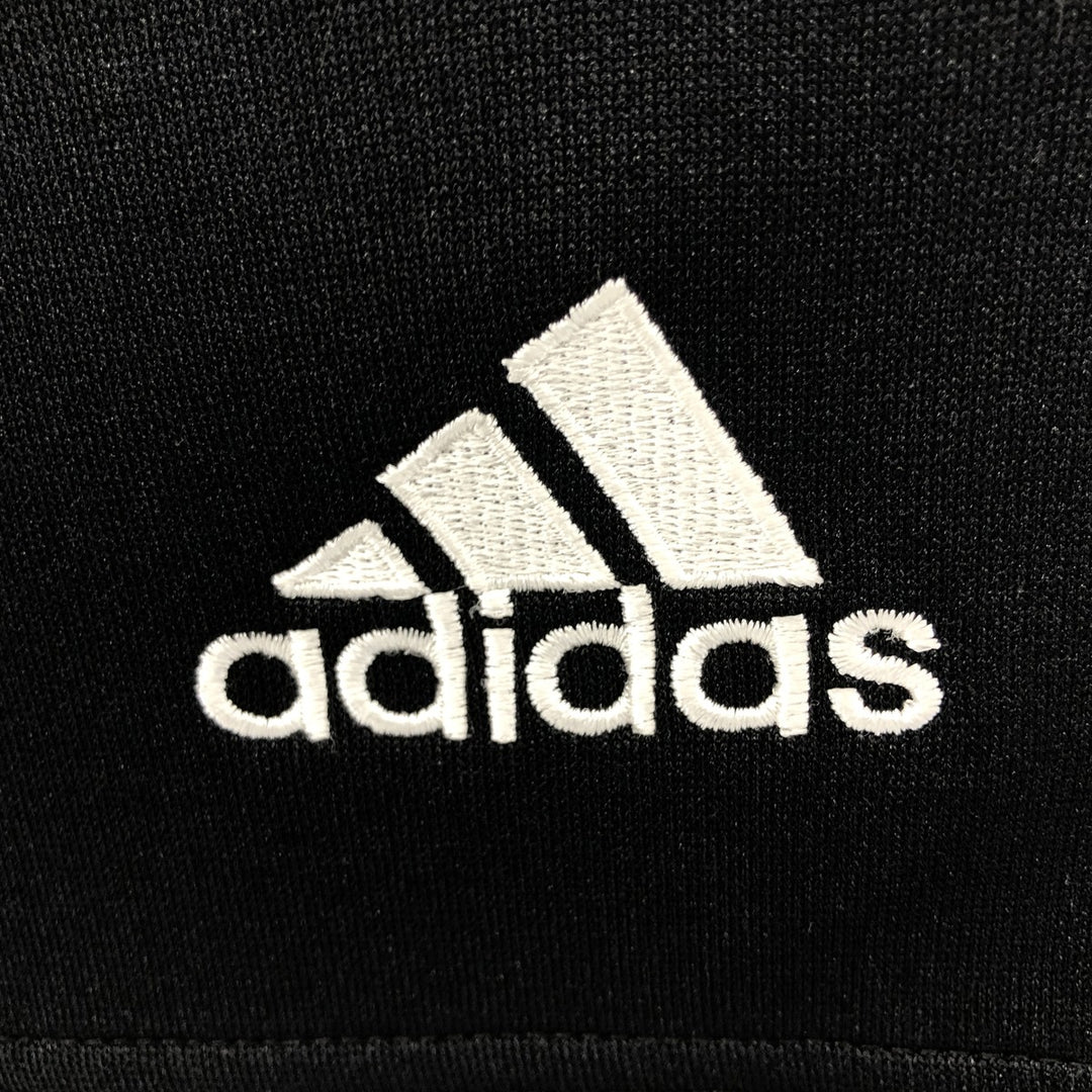 00'S adidas CLIMALITE jersey track jacket, men's XL size polyester black type Vintage Second Hand