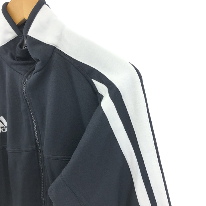 00'S adidas CLIMALITE jersey track jacket, men's XL size polyester black type Vintage Second Hand